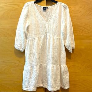 GAP | Dresses | Gap Crinkle Gauze Tiered Mini Dress | Poshmark